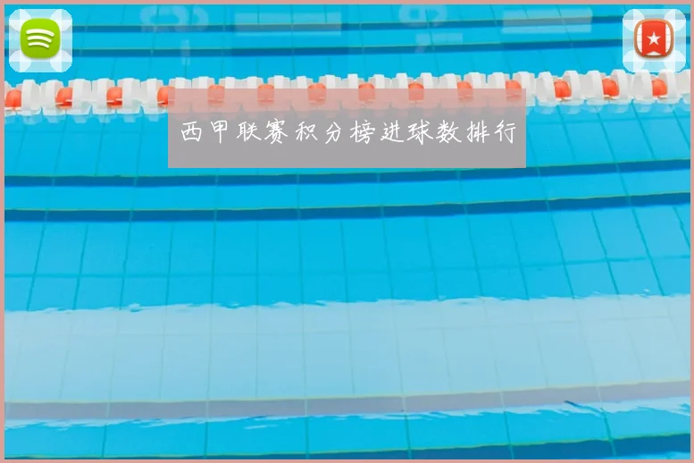 西甲联赛积分榜进球数排行
